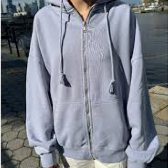 Brandy Melville | Christy Light Blue Hoodie - Picture 1 of 8
